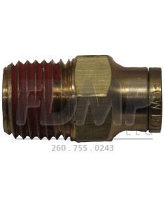 50008 - FITTING 1/4" X 1/4" STRAIGHT PTC BRASS