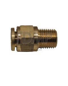 50012 - FITTING 1/4" X 3/8" STRAIGHT PTC BRASS