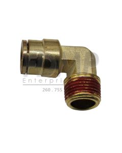 50019 - FITTING 3/8" X 3/8" ELBOW PTC BRASS